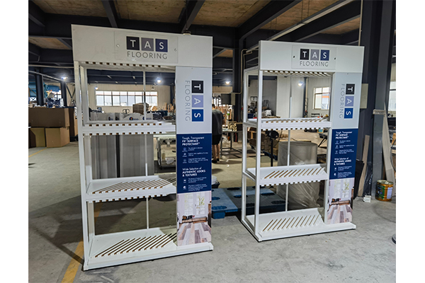 Floor Carpet Display Rack Brand Customization