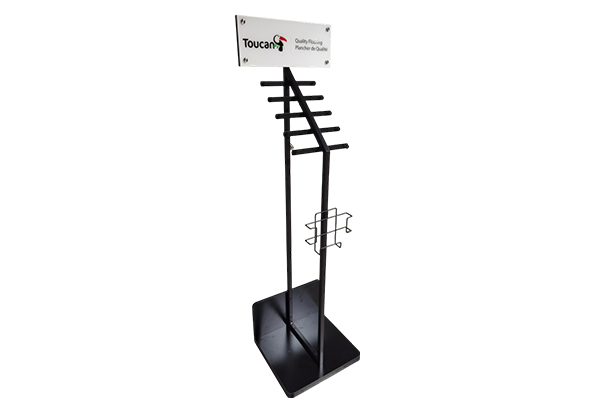 Floor Carpet Display Rack Brand Customization