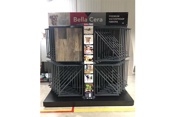Floor Carpet Display Rack Brand Customization
