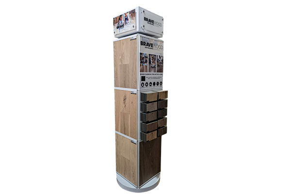 Floor Carpet Display Rack Brand Customization