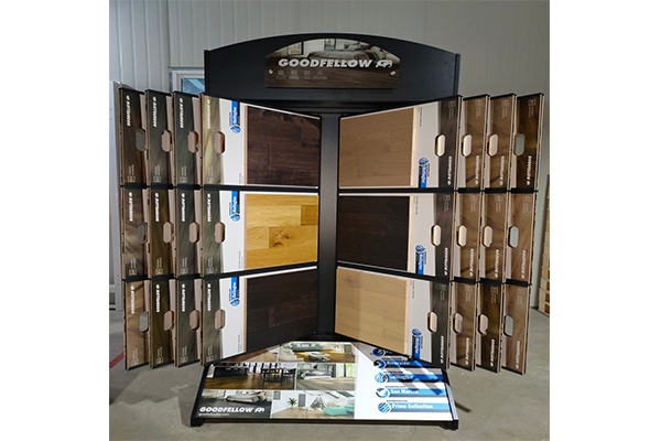 Floor Carpet Display Rack Brand Customization