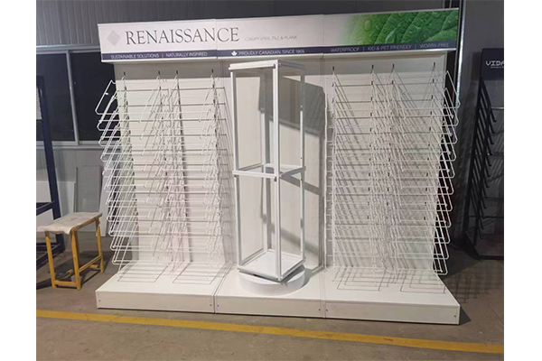 Floor Carpet Display Rack Brand Customization