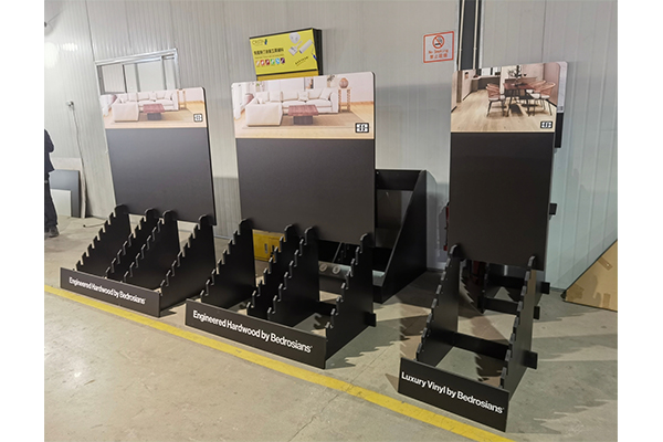 Floor Carpet Display Rack Brand Customization